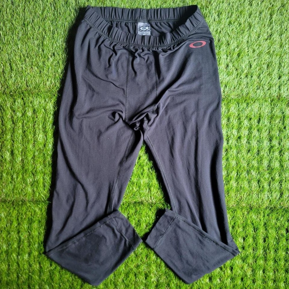 Vintage Oakley Software Long John Jogger Sweat Pants Size Medium Black Color